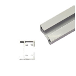 Riel recto de cortinero manual