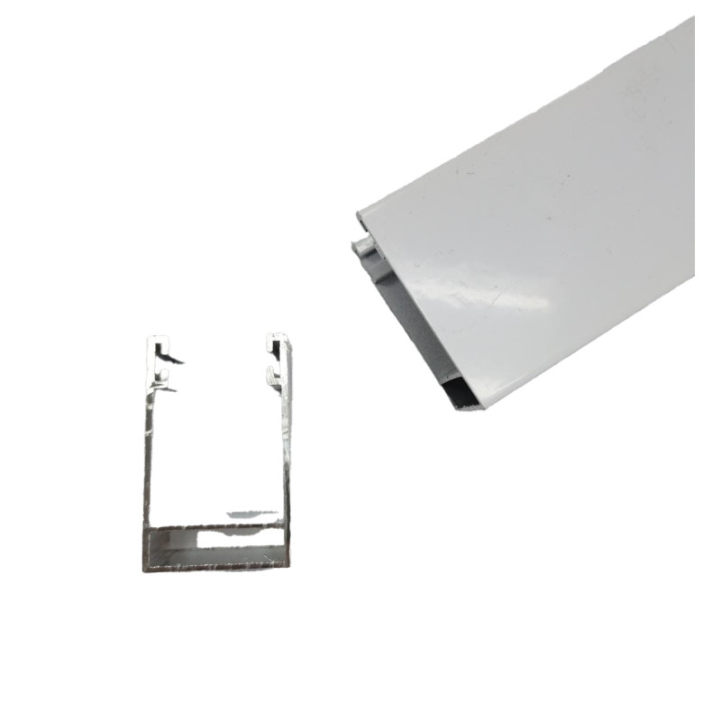 Canaleta de aluminio blanca 5.80 mts largo Canaleta de aluminio blanca 5.80 mts largo